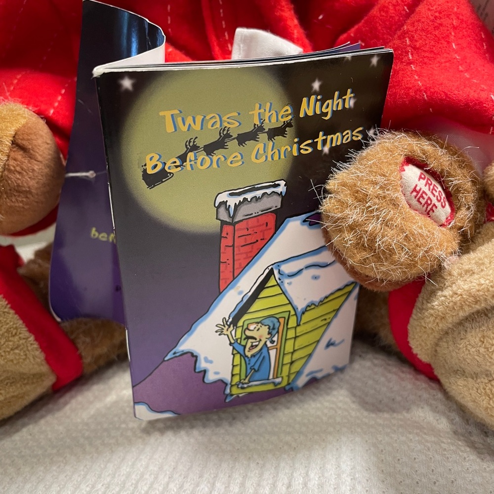 Animated Storytime Bear with Red Outfit - Picture 4 of 11